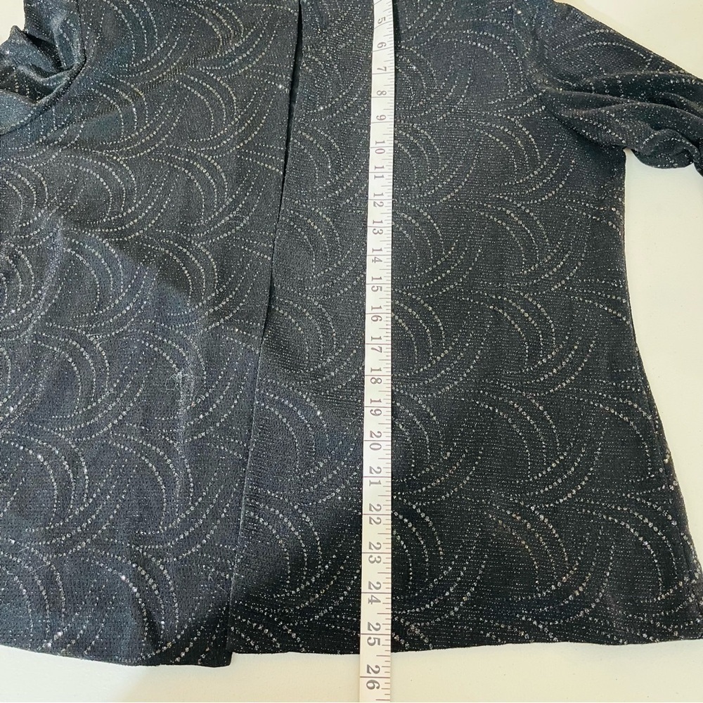 Alex Evenings 2-Piece Glitter Embellished Jacket Dress Women Size 16 Black - Picture 9 of 16